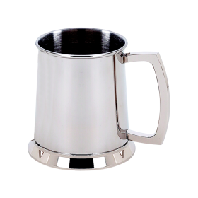 Bright Tankard, Stainless Steel, 20 Oz Cap 4.5"