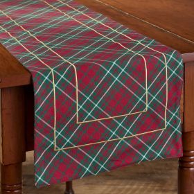 Patricia Heaton Home Saint Nicholas Tartan Table Runner 54"