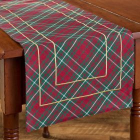 Patricia Heaton Home Saint Nicholas Tartan Table Runner 36" L