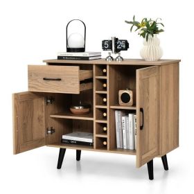 Modern Mid-Century Style Kitchen Buffet Dining Sideboard Cabinet