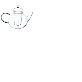 Borosilicate Glass 1.32 Quart Teapot with Removable Infuser