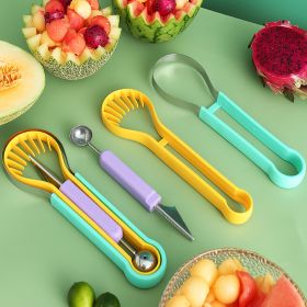 3-in-1 Fruit Digger Fruit Carving Knife Set Baller Scoop