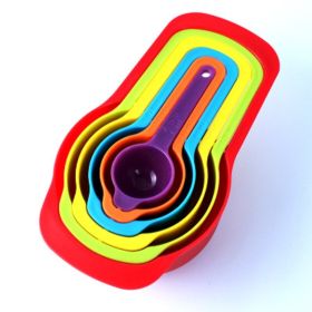 Multi-Color Measuring Cups and Spoons Set