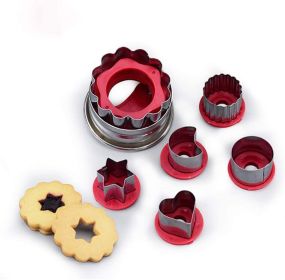 6 Pieces Cookie Cutter Set, Stainless Steel