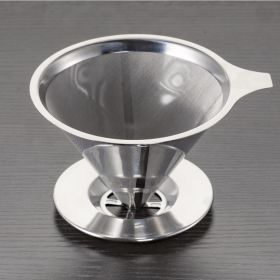 Pour Over Coffee Dripper With Stand Stainless Steel Reusable