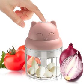 1pc Wireless Electric Mini Pink Garlic Chopper