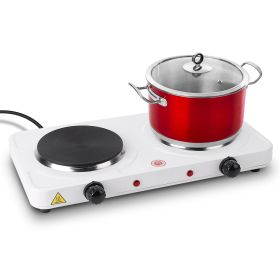 2000W Double Electric Burner Stove Countertop Hot Plate