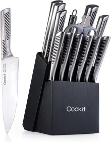 Kitchen Knife Set, Cookit 15 Pieces Knife Set