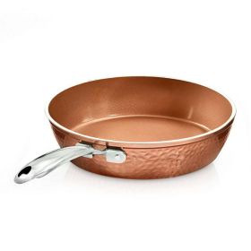 Nonstick Frying Pan Ceramic Skillet PFOA Free Copper 12 inch