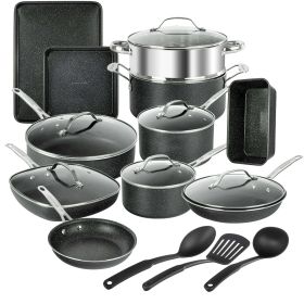 Pots and Pans Set 20 Piece Complete Cookware Bakeware Set