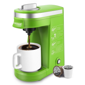 CHULUX Single Serve Coffee Maker with Removable Drip Tray