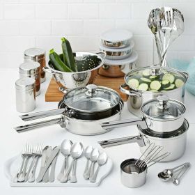 Stainless Steel Cookware and Kitchen Set