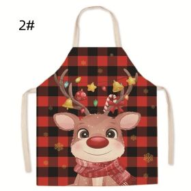 Christmas Linen Apron Merry Christmas Decoration