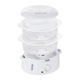 VEVOR Electric Food Steamer, 7.4Qt/7L Electric Vegetable Steamer with 2-Tier