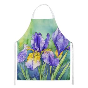 Tennessee Iris in Watercolor Apron