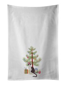 NEW Oriental Bicolor Cat Christmas Kitchen Towel Set