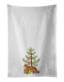 NEW American Wirehair Cat Christmas Kitchen Towel Set of 2