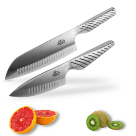 2-Piece Knife Set 7-inch Santoku Knife and Chef's Knife