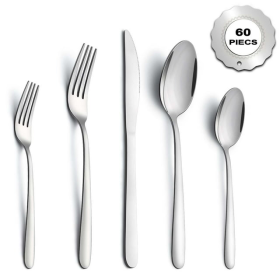 Bestdin 60 Pieces Stainless Steel Silverware Set for 12