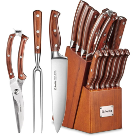 Knife Block Set, D.Perlla 16 Pieces