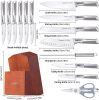 Kitchen Knife Set; Cookit 15 Piece Knife Sets