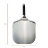 12" Aluminum Pizza Pan Peel with Heat Resistant Handle