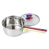 Iridescent Stainless Steel 20-Piece Cookware Set, with Kitchen Utensils