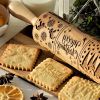 1pc Embossing Rolling Pin Christmas Pattern