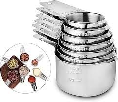 Stainless Steel 7-Piece Measuring Cups Baking Cooking Tool