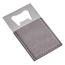 Leatherette Opener (Color: Grey, size: 3.5"x2")