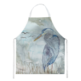 Watercolor Apron (Color: Blue Heron, size: 31 x 27)