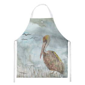 Watercolor Apron (Color: Brown Pelican, size: 31 x 27)