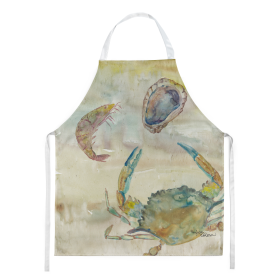 Yellow Sky Apron (Color: Oyster/Crab/Shrimp, size: 31 x 27)