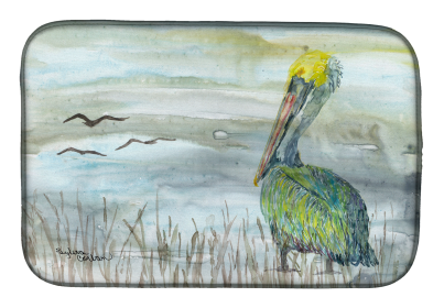 Watercolor Dish Drying Mat (Color: Pelican, size: 14 x 21)