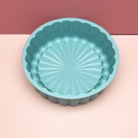 Silicone Round Pan Charlotte Cakes Baking Pan (Color: Green)