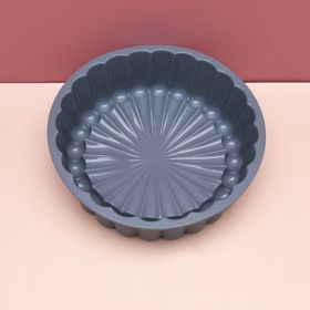 Silicone Round Pan Charlotte Cakes Baking Pan (Color: gray)