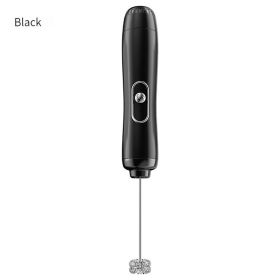 Handheld Electric Milk Frother (Color: Black)