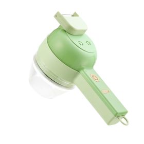 1pc 4 In 1 Vegetable Chopper (Color: Green 3)