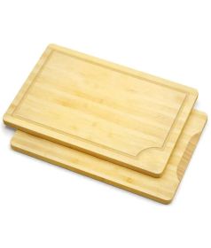 Organic Bamboo Architecture Household Kitchen Cutting Board (Color: Natural, size: XL/12" x 18")