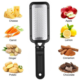 Home Stainless Steel Small Garlic Press Crusher Mincer Chopper Peeler (Color: Black, Type: Kitchen Tools)