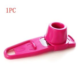 Multi-Functional Garlic Crusher Press (Color: Pink)