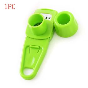 Multi-Functional Garlic Crusher Press (Color: Green)