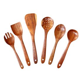 WILLART Wooden Cooking Utensil Set (Brown: Wooden Spatula)