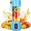 1pc Portable 6 Blades In 3D Juicer Cup, USB Rechargeable