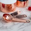 Kitchen Accessories 4Pcs/Set Measuring Cups Spoons Stainless Steel Plated Copper