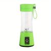 1pc Portable 6 Blades In 3D Juicer Cup, USB Rechargeable