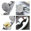 Home Stainless Steel Small Garlic Press Crusher Mincer Chopper Peeler