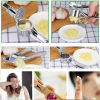 Home Stainless Steel Small Garlic Press Crusher Mincer Chopper Peeler