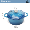 Enameled Cast Iron Dutch Oven with Self Basting Lid