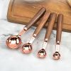 Kitchen Accessories 4Pcs/Set Measuring Cups Spoons Stainless Steel Plated Copper